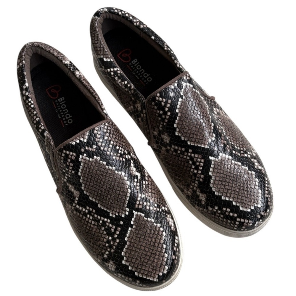 EUC Blondo Leather Gracie
Waterproof Slip-On Sneakers
Snakeskin Size 9